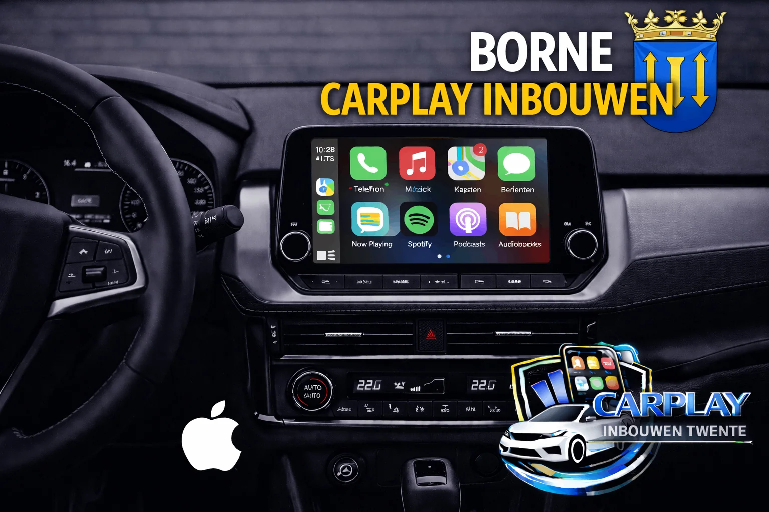 Apple Carplay en Android Auto in Borne