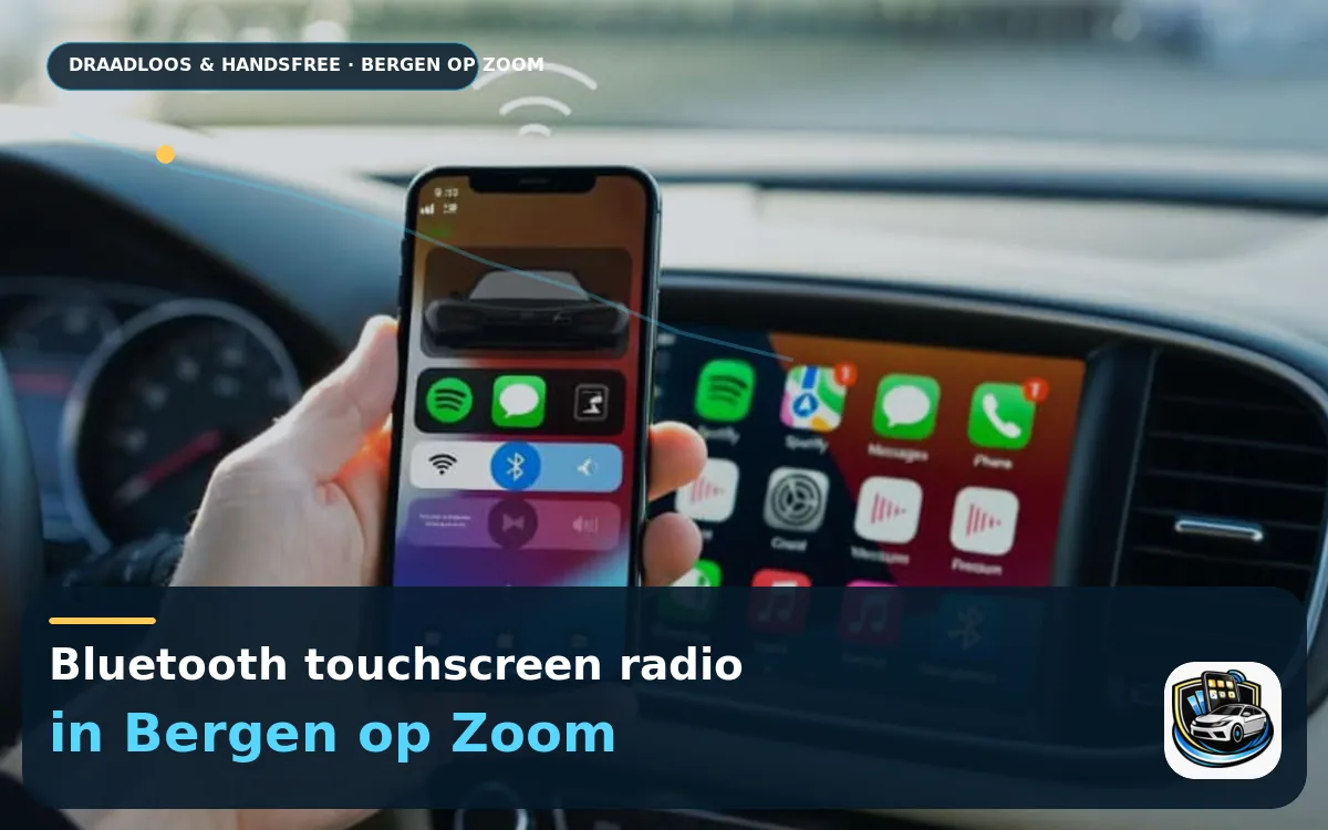 CarPlay scherm laten inbouwen Bergen op Zoom — Bluetooth touchscreen radio en handsfree bediening