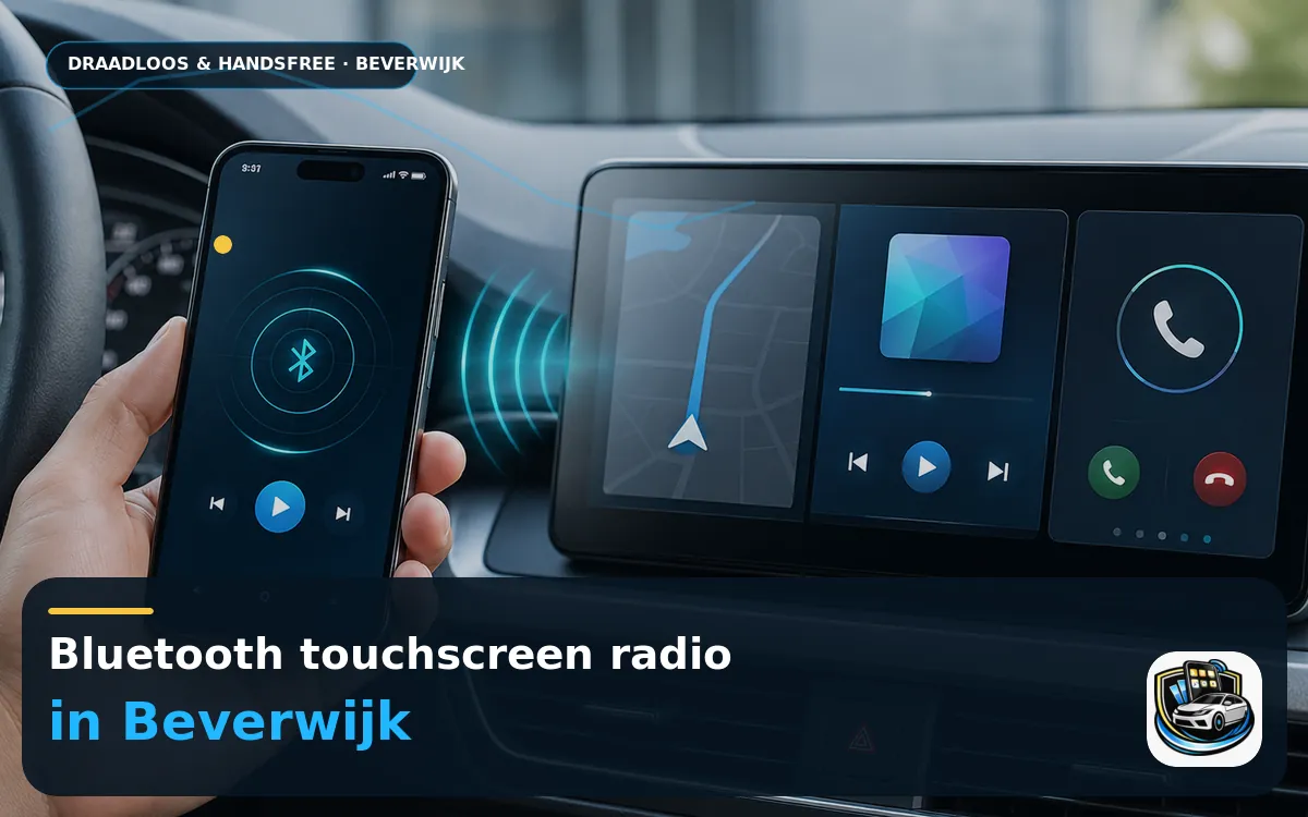 Apple CarPlay en Android Auto inbouwen Beverwijk — Bluetooth touchscreen radio en handsfree bediening