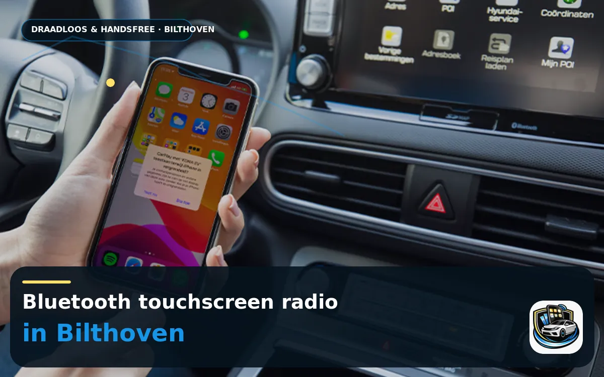 Gezinsauto bij de tijd met CarPlay inbouwen in Bilthoven — Bluetooth touchscreen radio en handsfree bediening