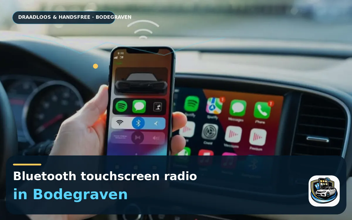 Rustiger forenzen met CarPlay inbouwen in Bodegraven — Bluetooth touchscreen radio en handsfree bediening