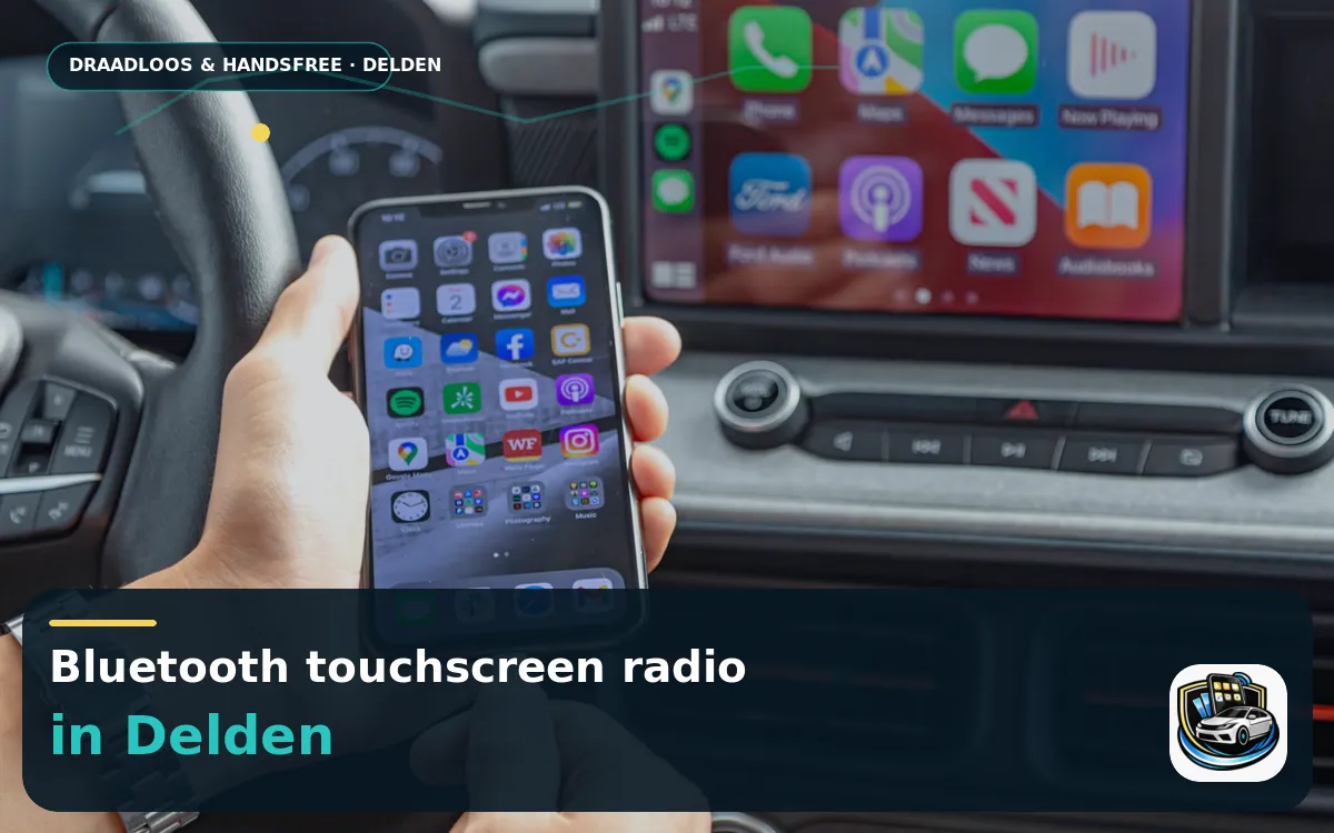 CarPlay inbouwen Delden — Bluetooth touchscreen radio en handsfree bediening