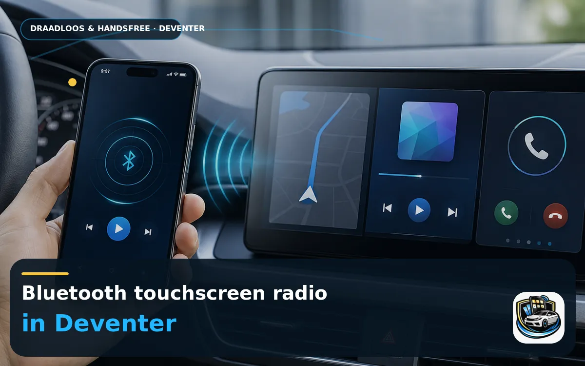 CarPlay inbouwen Deventer — Bluetooth touchscreen radio en handsfree bediening