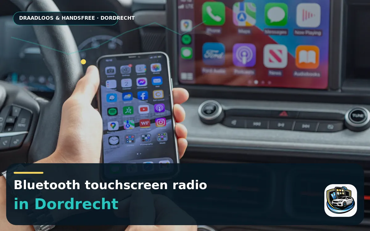 Druk verkeer de baas: CarPlay inbouwen in Dordrecht — Bluetooth touchscreen radio en handsfree bediening