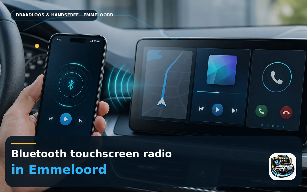 CarPlay scherm laten inbouwen Emmeloord — Bluetooth touchscreen radio en handsfree bediening