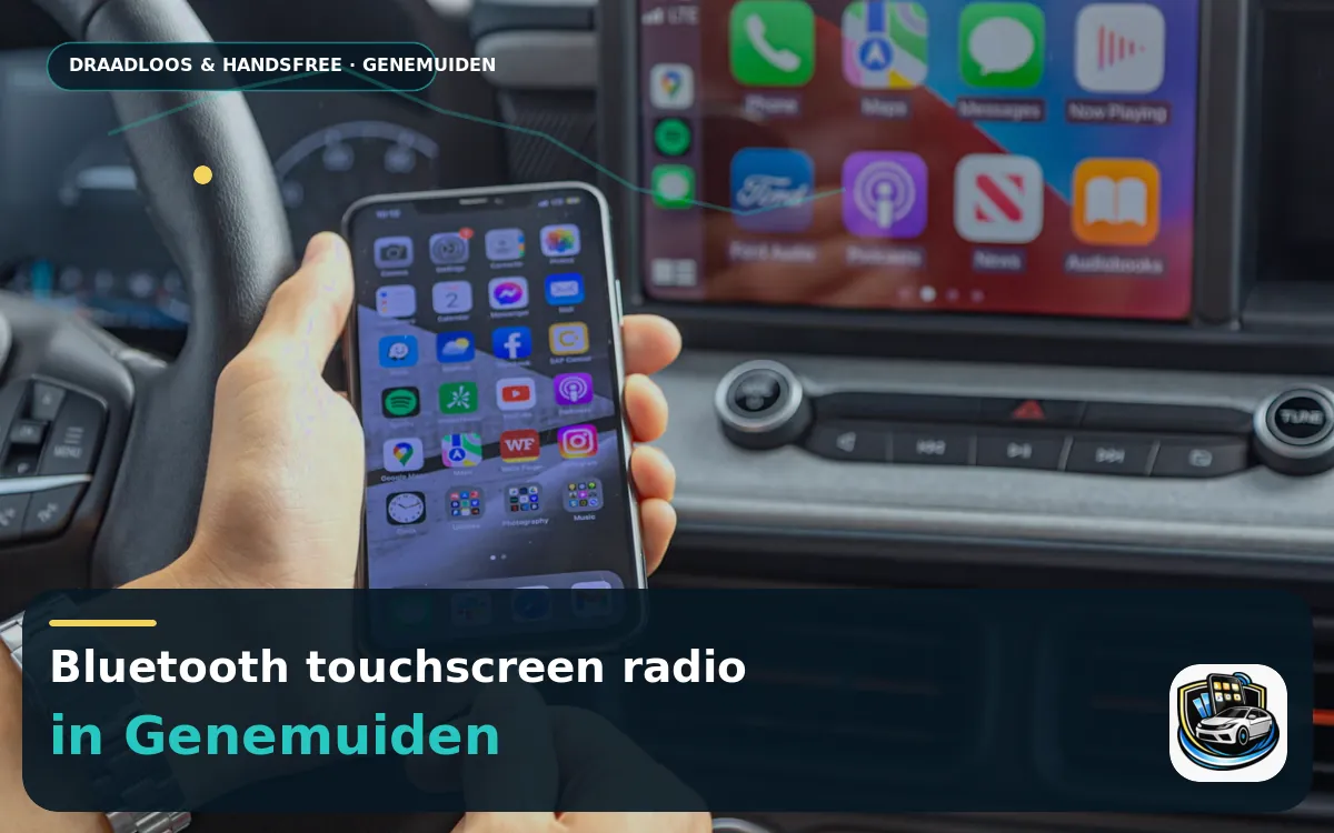 CarPlay inbouwen Genemuiden — Bluetooth touchscreen radio en handsfree bediening