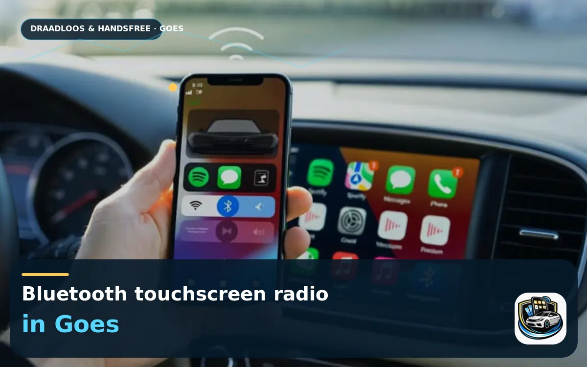 CarPlay scherm laten inbouwen Goes — Bluetooth touchscreen radio en handsfree bediening