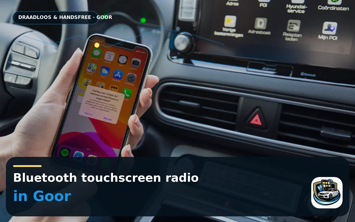 CarPlay inbouwen Goor — Bluetooth touchscreen radio en handsfree bediening