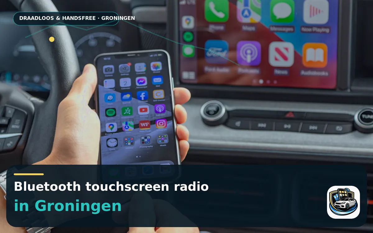 CarPlay en Android Auto inbouwen Groningen — Bluetooth touchscreen radio en handsfree bediening