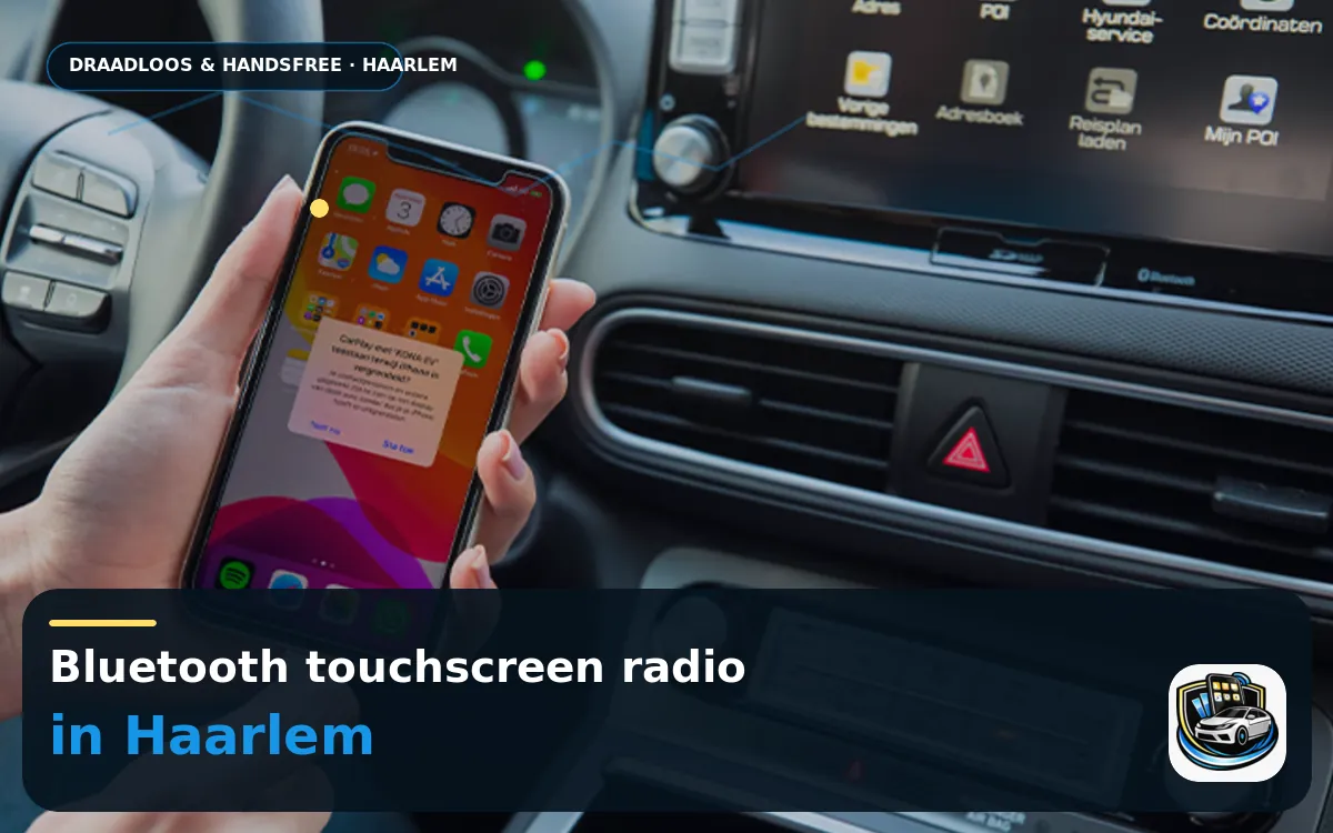 CarPlay inbouwen Haarlem: modern rijden in de Spaarnestad — Bluetooth touchscreen radio en handsfree bediening