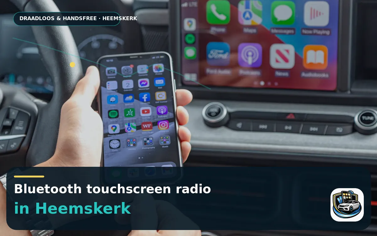 Touchscreen met CarPlay inbouwen Heemskerk — Bluetooth touchscreen radio en handsfree bediening
