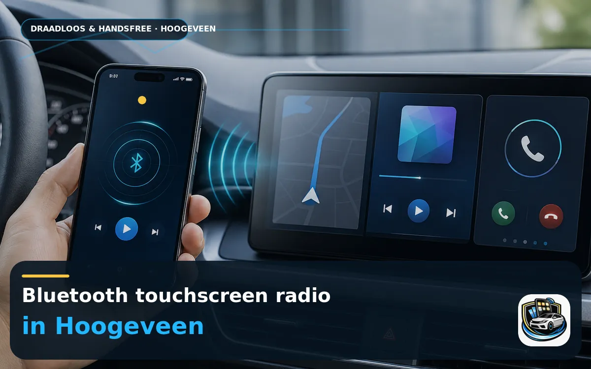 CarPlay inbouwen Hoogeveen — Bluetooth touchscreen radio en handsfree bediening