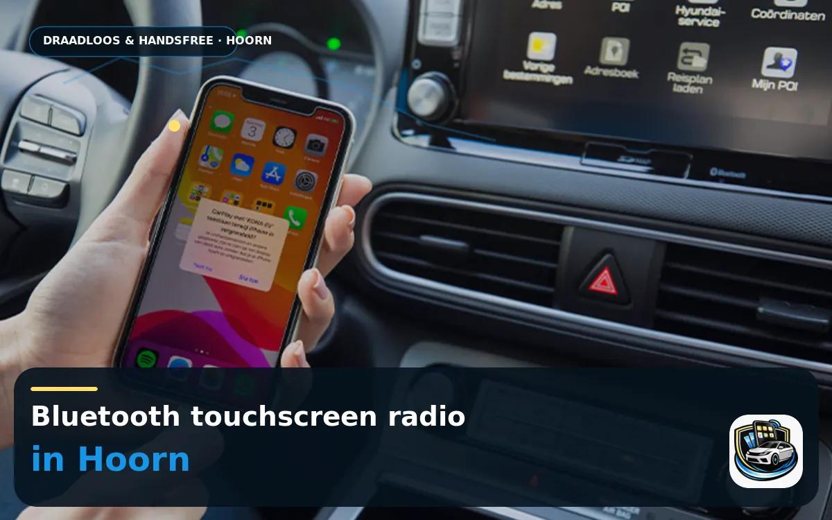 CarPlay en Android Auto inbouwen Hoorn — Bluetooth touchscreen radio en handsfree bediening