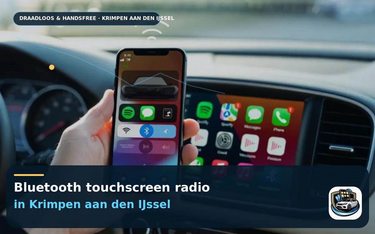 Minder stress in de spits: CarPlay inbouwen Krimpen aan den IJssel — Bluetooth touchscreen radio en handsfree bediening
