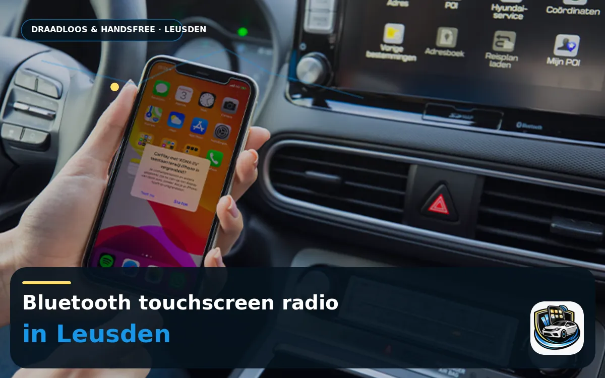 Uw eerste auto bijwerken met CarPlay inbouwen in Leusden — Bluetooth touchscreen radio en handsfree bediening