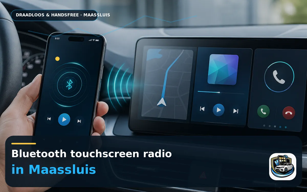 Touchscreen met CarPlay inbouwen Maassluis — Bluetooth touchscreen radio en handsfree bediening