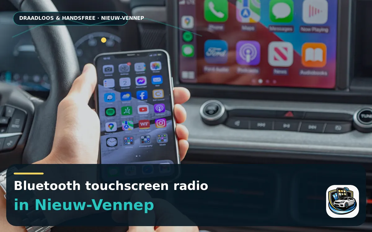 Elke dag in de auto? Zo werkt CarPlay inbouwen in Nieuw-Vennep — Bluetooth touchscreen radio en handsfree bediening