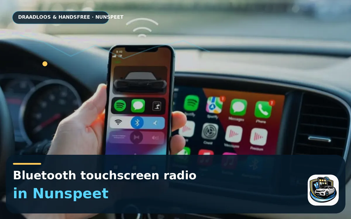 CarPlay inbouwen Nunspeet — Bluetooth touchscreen radio en handsfree bediening