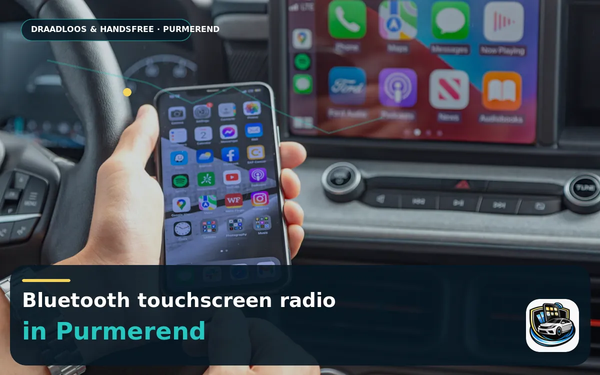CarPlay inbouwen Purmerend: slimmer forenzen vanuit de stad — Bluetooth touchscreen radio en handsfree bediening