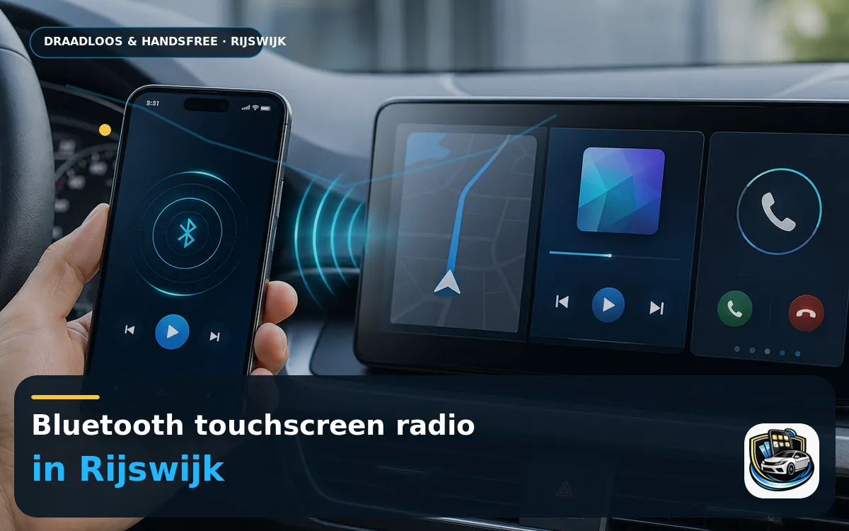 Touchscreen met CarPlay inbouwen Rijswijk — Bluetooth touchscreen radio en handsfree bediening