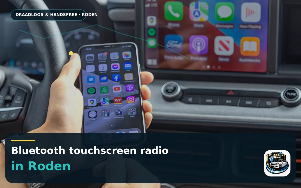 CarPlay inbouwen Roden — Bluetooth touchscreen radio en handsfree bediening