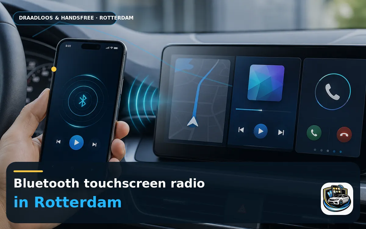 Stilstaan op de ring? CarPlay inbouwen in Rotterdam — Bluetooth touchscreen radio en handsfree bediening