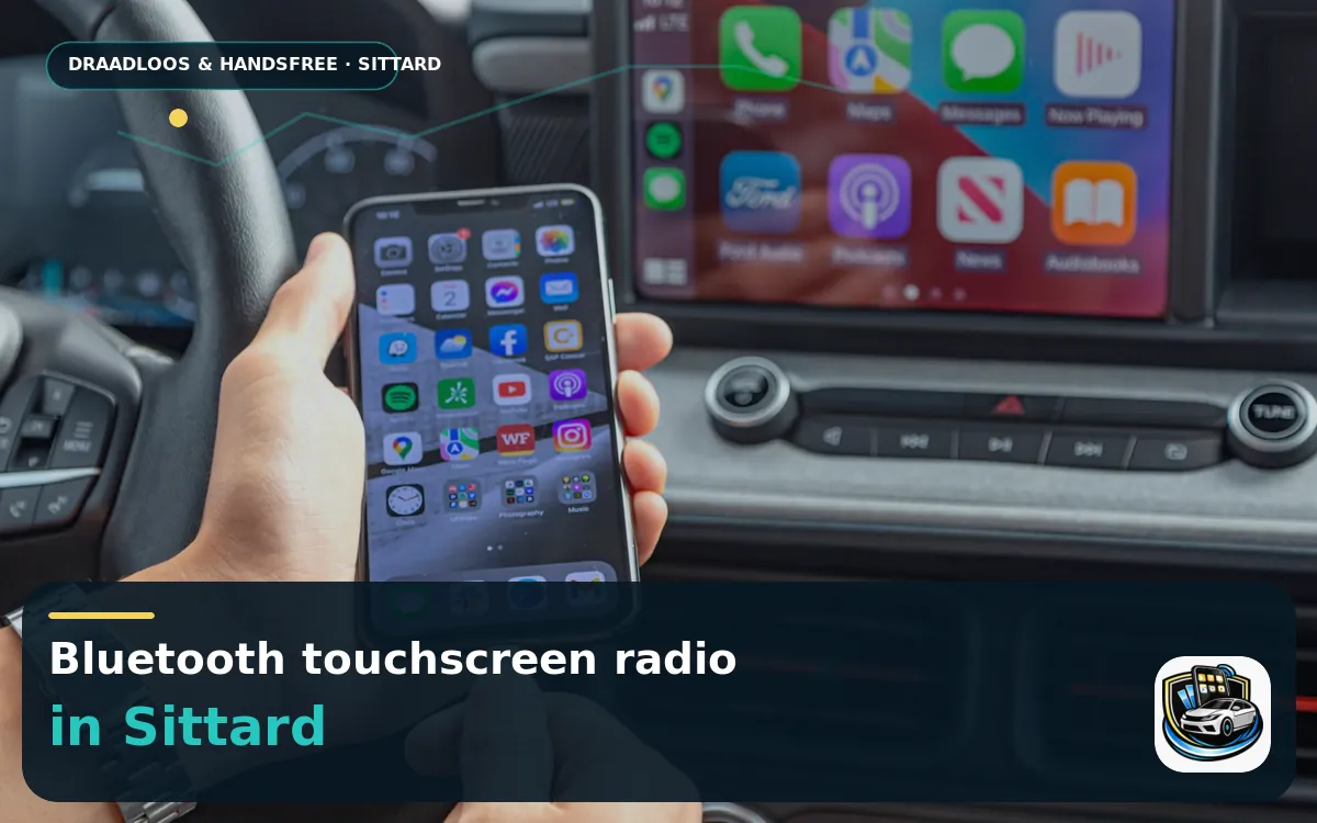 Touchscreen met CarPlay inbouwen Sittard — Bluetooth touchscreen radio en handsfree bediening