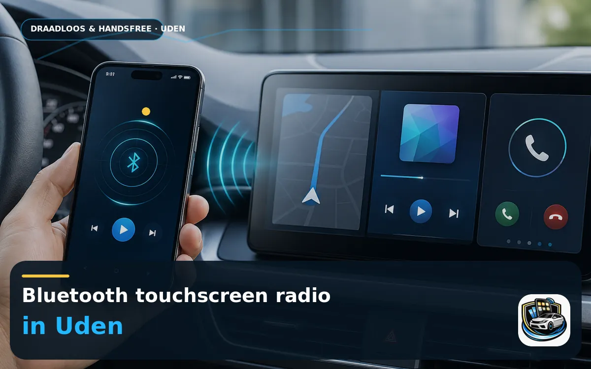 Touchscreen met CarPlay inbouwen Uden — Bluetooth touchscreen radio en handsfree bediening