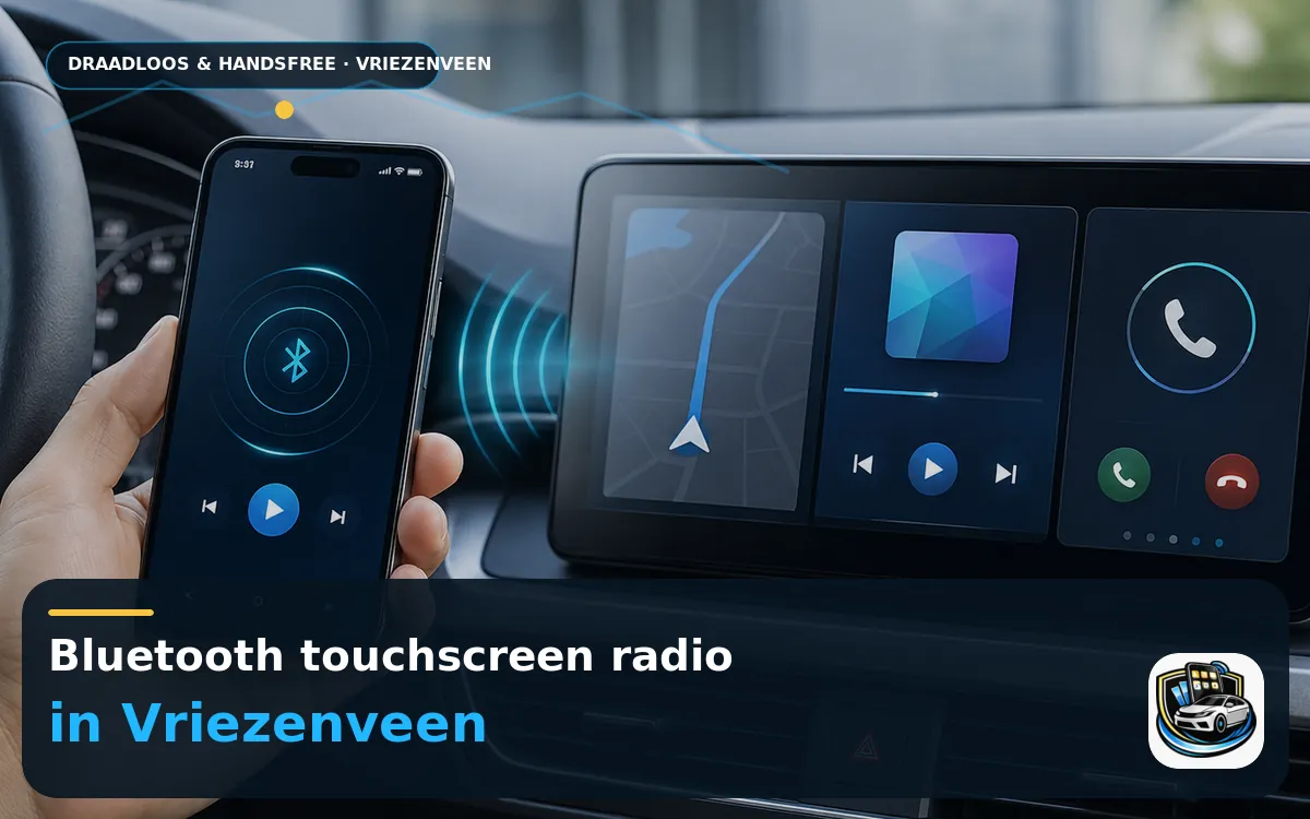 CarPlay inbouwen Vriezenveen — Bluetooth touchscreen radio en handsfree bediening