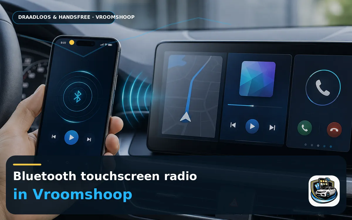 CarPlay inbouwen Vroomshoop — Bluetooth touchscreen radio en handsfree bediening