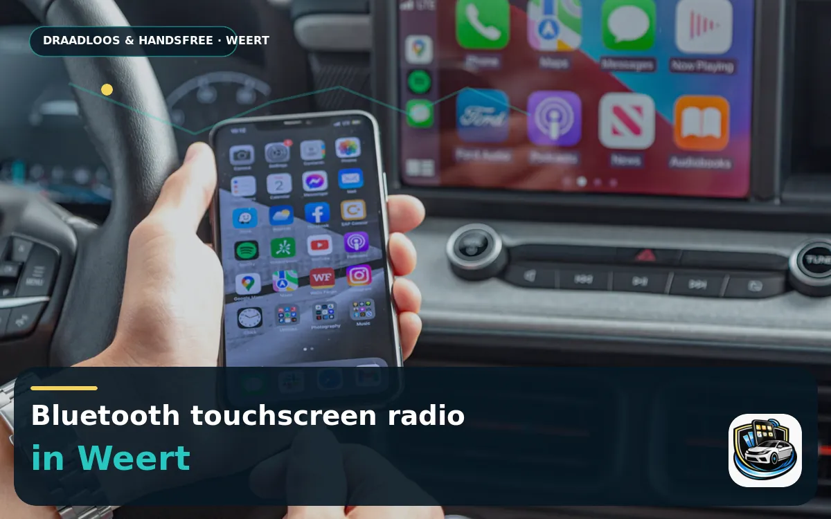 CarPlay scherm laten inbouwen Weert — Bluetooth touchscreen radio en handsfree bediening