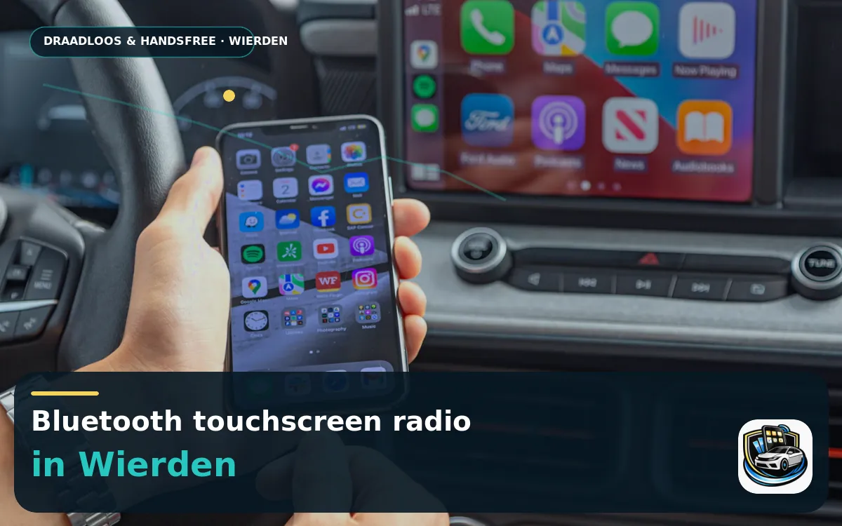 CarPlay inbouwen Wierden — Bluetooth touchscreen radio en handsfree bediening
