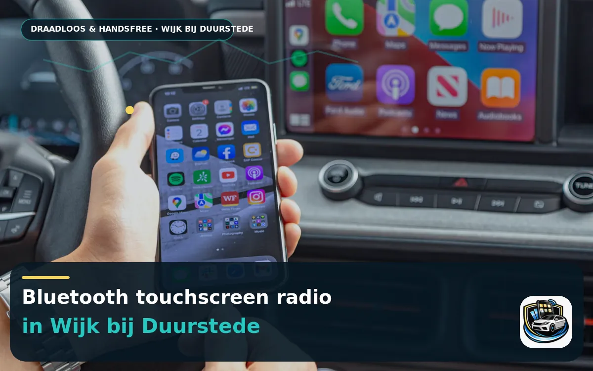 Gezinsauto moderniseren met CarPlay inbouwen in Wijk bij Duurstede — Bluetooth touchscreen radio en handsfree bediening