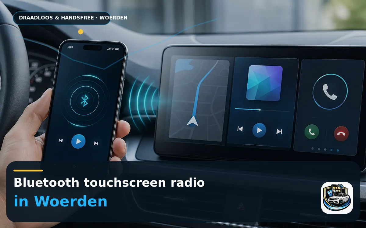 CarPlay inbouwen in Woerden met uw eigen of een nieuw systeem — Bluetooth touchscreen radio en handsfree bediening