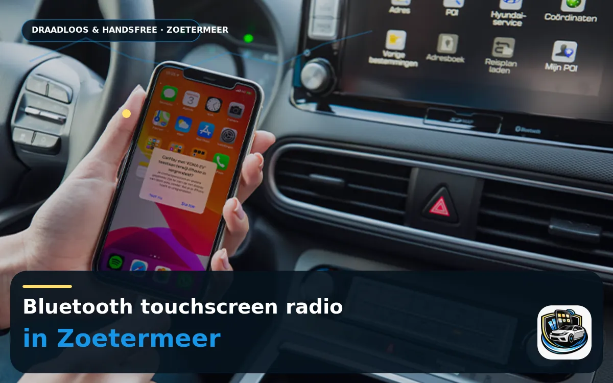 Minder schakelen in de spits: CarPlay inbouwen in Zoetermeer — Bluetooth touchscreen radio en handsfree bediening