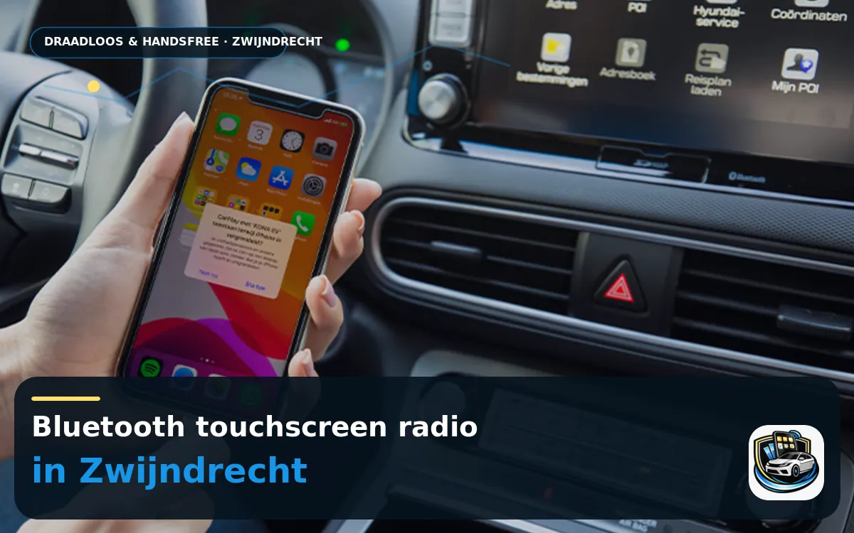 Door de spits met Waze: CarPlay inbouwen in Zwijndrecht — Bluetooth touchscreen radio en handsfree bediening