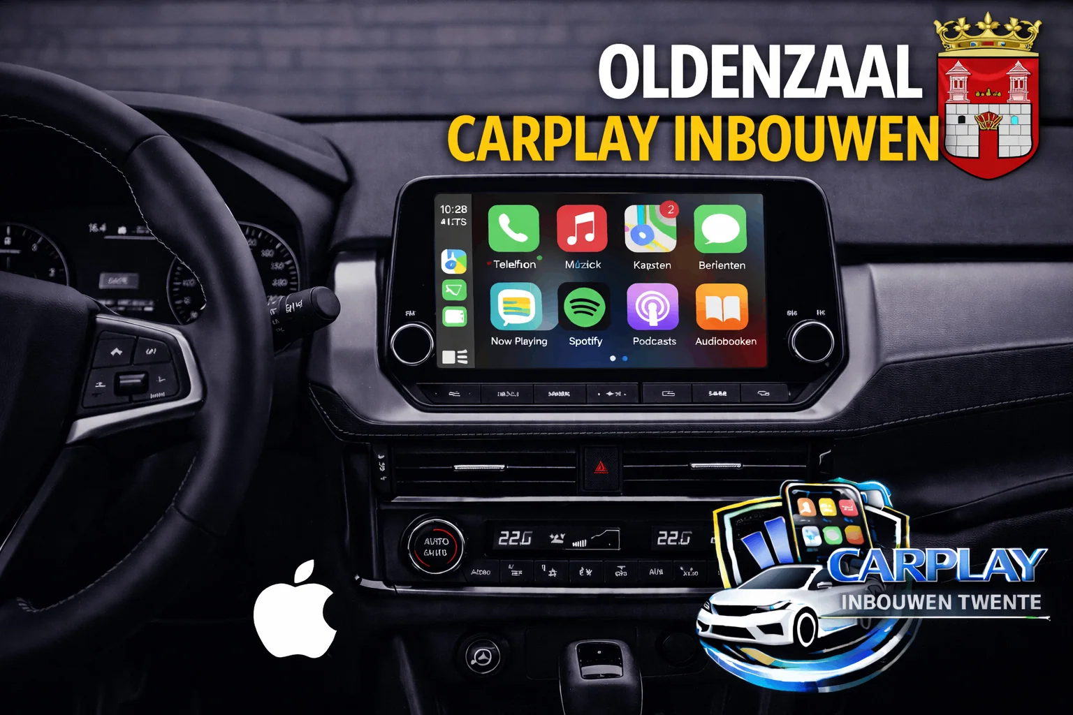 Apple Carplay Radio inbouwen Oldenzaal